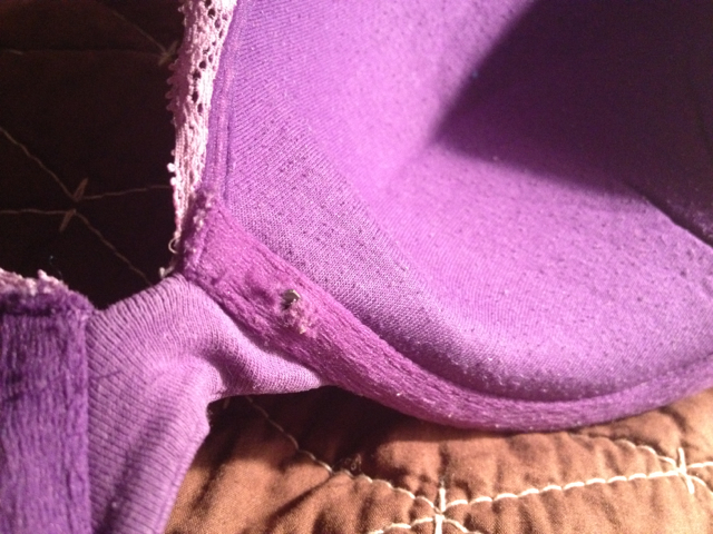 underwire coming out of bra