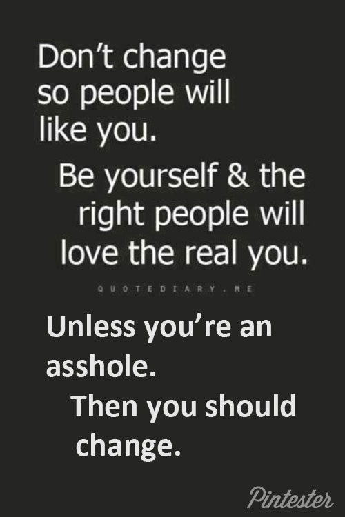 be yourself unless