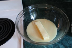 butter and condensed milk