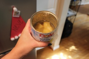 half a can of pineapple