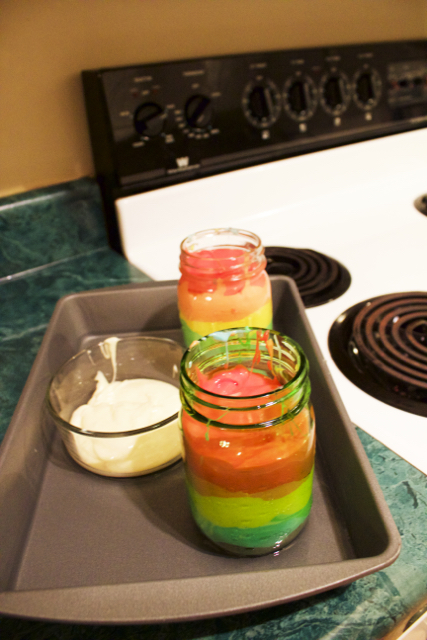 rainbow cakes for oven