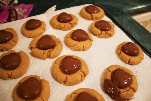 blobby heart cookies